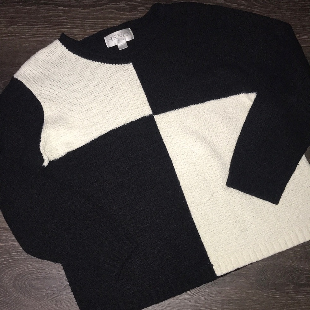 Vintage color block sweater size L